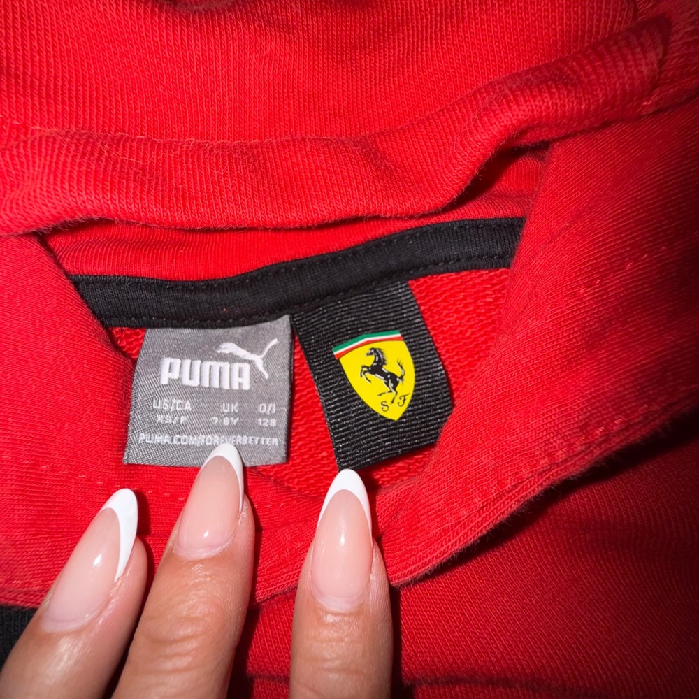 Scuderia Puma Ferrari Hoodie Youth XS Red Racing F1 Lewis Hamilton Racing 2023 - Picture 4 of 6